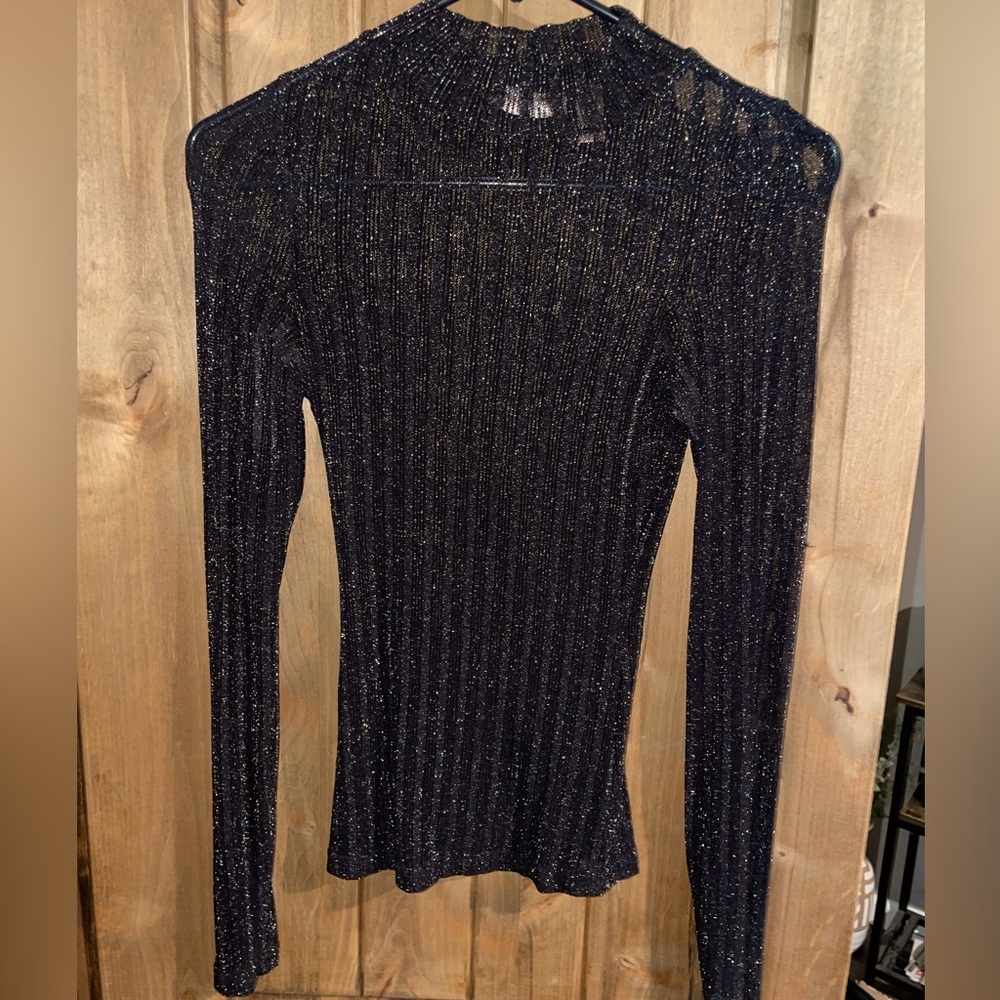 Black Mesh Sparkly Undershirt 🖤